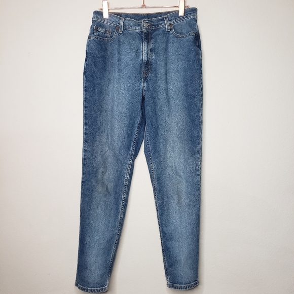 LEVI'S Vintage High Rise 512 Slim Fit Tapered Leg denim size 12 Miss S - Picture 2 of 12